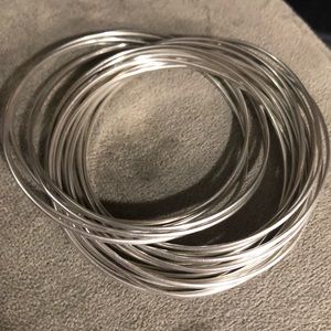 Silpada 2- bangle salute bracelet sterling silver